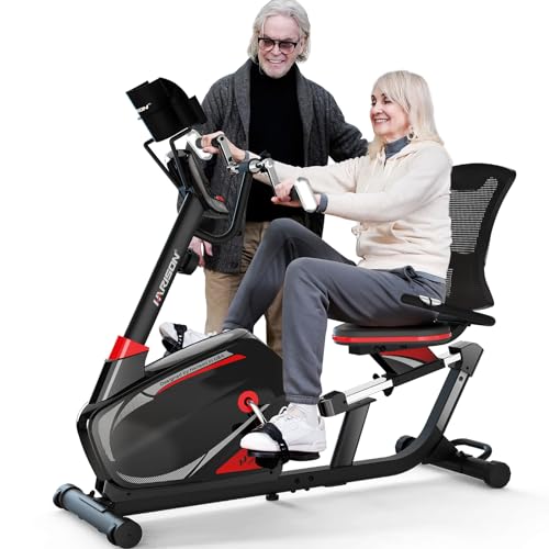 HARISON Semi Commercial Recumbent Exercise Bike with 400 lbs Capacity, Magnetic...
