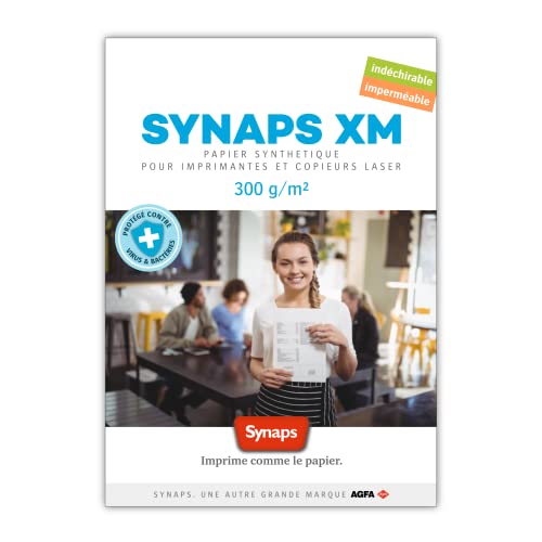 SYNAPS XM300 support indéchirable mat idéal pour impression laser stable