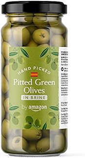 by Amazon Pitted Green Olives in Brine, 340g
