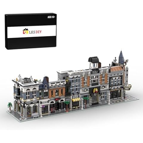 KAROYD Modular Model Building Kit, Large Street Scene Building Set (10259PCS) Cover