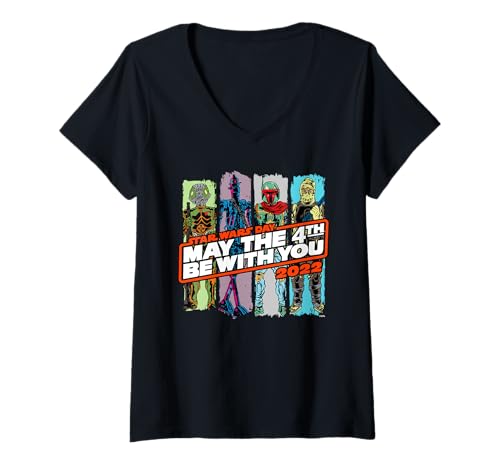 T-shirt Star Wars femme coton doux coupe ajustée imprimé Bounty Hunters durable