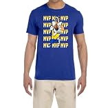 Los Angeles Matthew Stafford MVP Text Pic Shirt T-Shirt Adult Large Blue