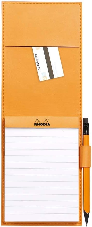 RHODIA 128207C, Clipboard Case + Stapled Notepad N°12 Turquoise, 8.5x12 cm, Lined, 80 Detachable Sheets - Image 4