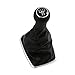 Partol 5 Speed Manual Shift Knob Boot, Car Gear Shifter Knob Gaiter Stick Head Lever PU Leather for VW Volkswagen MK4 GOLF/GTI/R32 1998-2005, 1998-2004 Jetta/Bora mk4