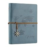 Fabriqué en PU cuir de haute qualité, ce carnet A5 arbore un superbe imprimé carte du monde sur la couverture. Associé à une ficelle de fermeture rétro et un élégant pendentif ancre métallique, l’ensemble des éléments classiques crée un look unique et élégant.