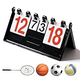 Tabellone segnapunti, 4 cifre, per competizioni sportive, 38,8 x 21 x 21 cm, tavolo contat...