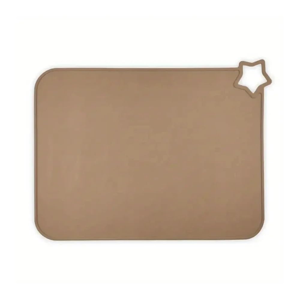 Heat-proof Placemats Heat-insulating Mats Easy-to-clean Waterproof(Taupe)