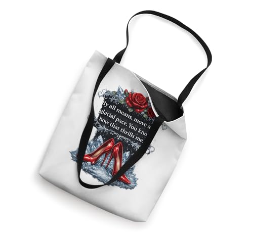 Bolso tote con frase divertida e inspiradora: 'Move at A Glacial Pace' de By All Means miniatura 2
