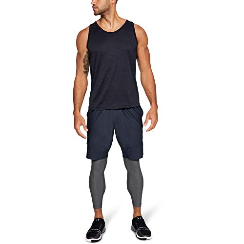 Under Armour Mens Heatgear Armour 2.0 Leggings , Carbon Heather (090)/Black , Small #TOP2