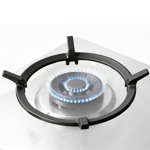 Cast Iron wok ring for Gas Stove Non-Slip Wok Support Ring For Samsung GE Cooktop Whirpool Kenmore Kitchenaid Jenn-Air Kitchen and More Gas Stove Stand Replacement Parts 1 Pack