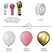 Zabyky Balloon Garland Arch Kit 16Ft Long 110 PCS Pink Gold White Balloons for Baby Bridal Shower Princess Girl Birthday Backdrop Party Decorations