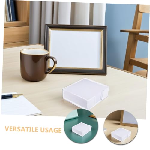 Distributeur de bloc-notes carré transparent pour bureau