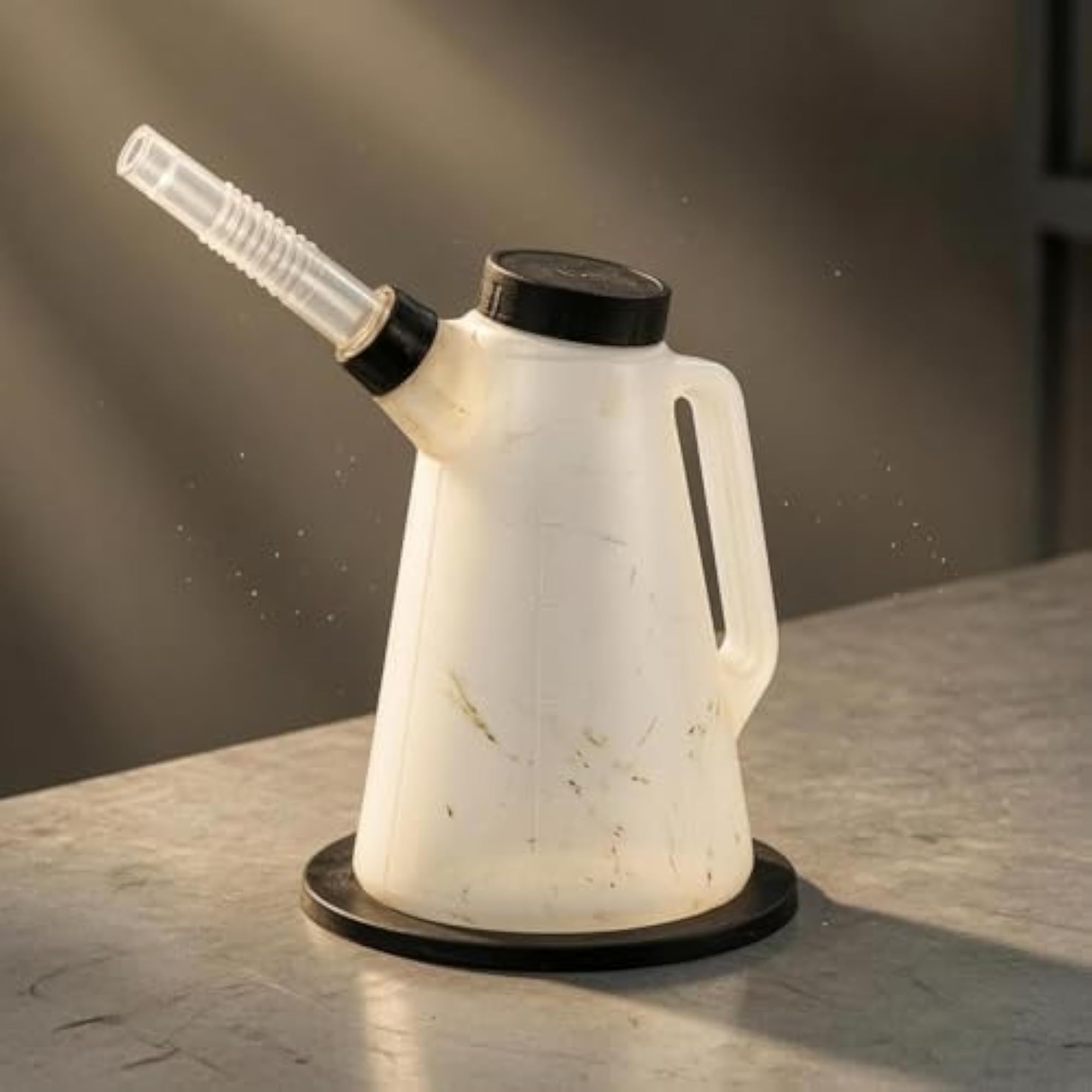 Angled Spout Oil Jug with Measurement Markings, 5L