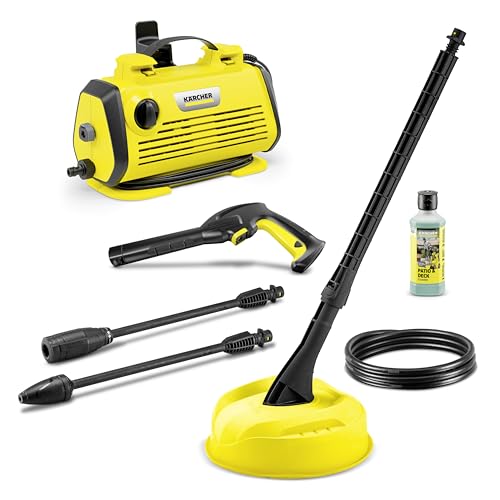 Kärcher Idropulitrice K 3 Horizontal Plus Home, Pressione max. 120 bar, Portata 380 l/h, Area di lavoro 25 m²/h, Filtro acqua, Pistola ad Alta Pressione, Lancia, Ugello mangiasporco