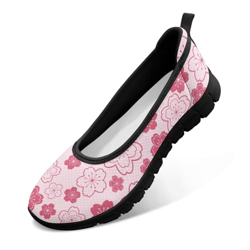 Image of Walking Shoes Women Breathe Mesh Slip On Sneakers Women Comfortable Lightweight