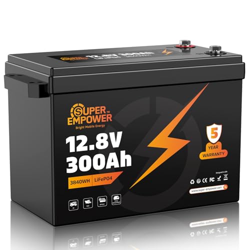 12V 300Ah LiFePO4 Lithium Battery, Deep Cycle RV LiFePO4 Battery