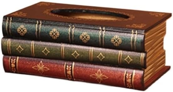 Retro Imitation Book Tissue Box for Home Living Room Bedroom Coffee Table Dining Decoration Fake