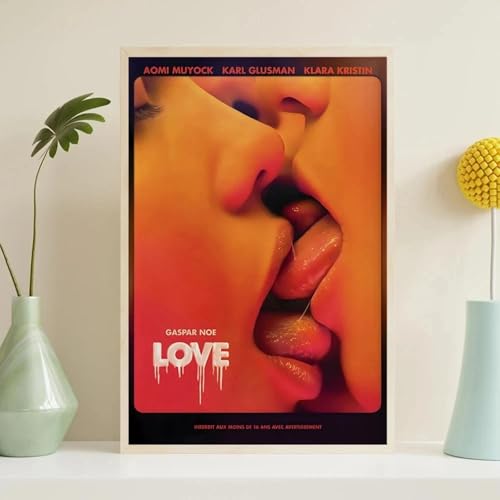 Affiche vintage New Love Gaspar Noe cadre deco murale 50x70cm
