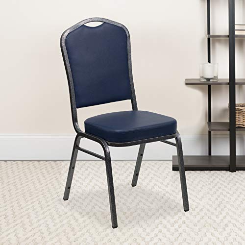 In Navy Vinyl - Silver Vein Frame