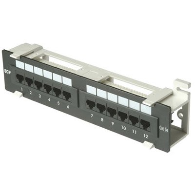 CAT6 - 12 PORT PATCH PANEL W/ BRACKET - 1 EA/BOX Distributed by NAC Wire and Cables