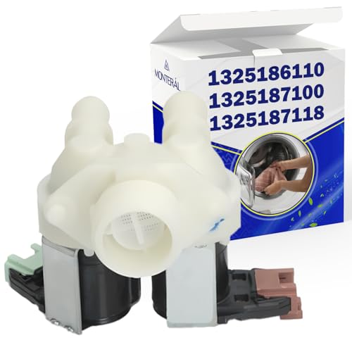 Electrovalvula Lavadora 2 Vías 180° con Código Original 1325186110 1325187100 1325187118 para AEG para Electrolux para Zanker para Zanussi - Garantía de 10 Años – MONTERAL