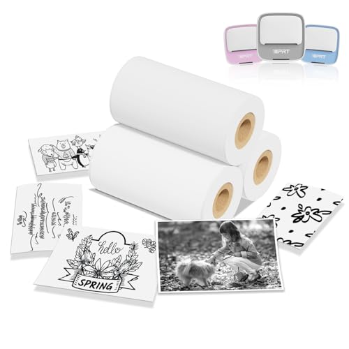 Recambio de papel térmico de 57x29 mm compatible con impresoras de bolsillo portátiles