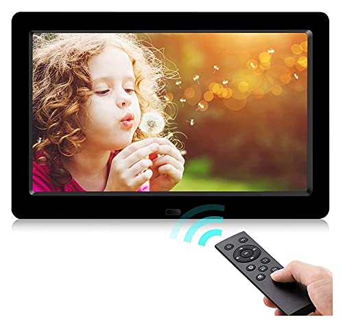 Cadre photo numérique 8,2 pouces avec télécommande pour musique vidéo et calendrier