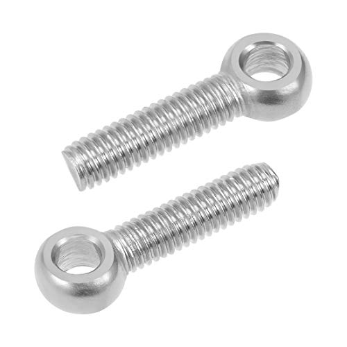 Image of uxcell M6 x 25mm Machinery Shoulder Swing Lifting Eye Bolt 304 Stainless Steel Metric Thread 5pcs