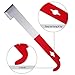 TecUnite Stainless Steel Beekeeping Hive Tool J Hook Bee Frame Lifter and Scraper Equipment for Beekeepers, 10.5 Inches Long (2 Pieces)