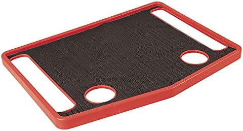 Support Plus Walker Tray Table - Mobility Table Tray for Walker, Non Slip Walker Tray Mat, Walker Accessories Mat, Cup Holder for Walker (21"x16") - Red