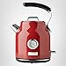 Haden Dorset 1.7 Liter Stainless Steel Electric Kettle, Hot Water Kettle with 360-Degree Base and Auto Shutoff, Rectory Red