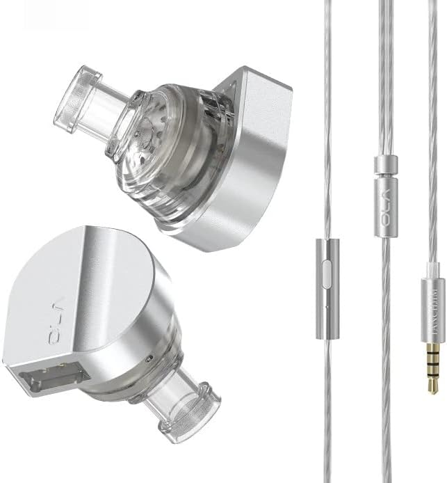 keephifi Tanchjim Ola Wired Earphone, 10mm Dynamic Driver in Ear Monitor for Clear Sound, with 4N OFC Detachable Cable Music Headset, HiFi Bass Noise-Isolating Earbud for Music,Game,Sport (with mic)