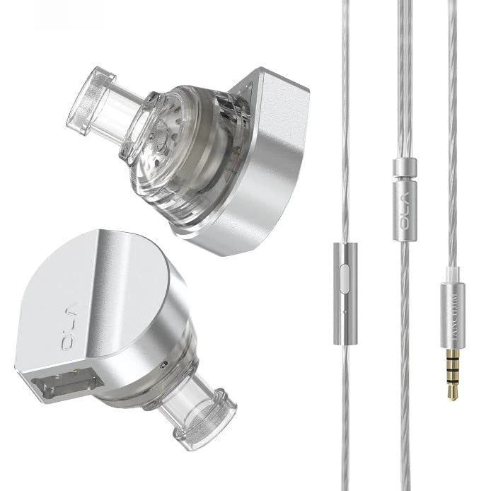 keephifi Tanchjim Ola Wired Earphone, 10mm Dynamic Driver in Ear Monitor for Clear Sound, with 4N OFC Detachable Cable Music Headset, HiFi Bass Noise-Isolating Earbud for Music,Game,Sport (with mic)