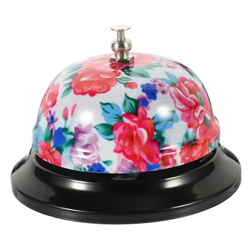 HOODANCOS Campanello Da Tavolo in Metallo 85mm Campana Arcaica Campanello Di Servizio Compatto Per Ristoranti Bar Hotel Chiamata Clienti