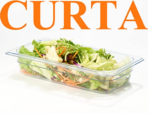 CURTA 6-Pack 1/3 Size 2.5" Deep NSF Polycarbonate Food Pans | Dishwasher & Freezer Safe Clear Container for Prep Tables, Buffet, Salad Bar, Commercial & Home Kitchen by CURTA - Image 6