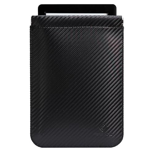 CM Tech 第7~10世代 Kindle レザーケース 第11世代 Kindle スリーブ 第12世代 自動閉め 薄型 超軽量 Kobo PUレザーカバー Kindle 第10世代 第9世代 第8世代 第7世代 Kindle Oasis 全保護合皮ケース (第7-10世代, カーボンブラック)の商品画像（Amazon）