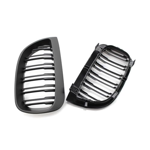 Parrilla parachoques delantera para Serie 1 E87 2004-2007 y E81 2007-2011, par negro mate 4