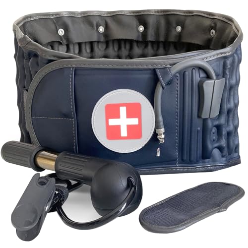 Faja Lumbar Hombre y Mujer,Dispositivo de tracción lumbar,Cinturón de espalda de descompresión lumbar soporte,para el alivio del dolor muscular y la prevención de lesiones,Cintura de 29-49 pulgadas