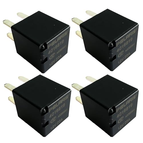 4Pcs 4016819 12VDC 20A Ultra Micro ISO Automotive Relay 4-pin，General Purpose for Automotive Applications