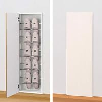 Amazon.co.jp: 大建工業 カベピタ 壁厚収納 スリッパ収納370L ウッド扉