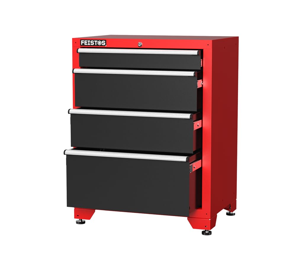 Werkstatteinrichtung Juno 2 1980x457x1981 mm Rot/Schwarz Werkbank