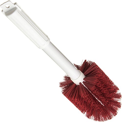 Image of CFS 4000505 Multi-Purpose Round Valve Brush, 4 inch Polyester Bristles, 16 inch Length, Red