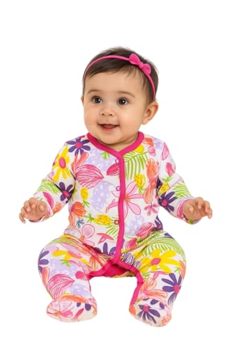 Image of Unisex Baby Footed Sleepsuits | Long Sleeve Footed Sleepsuits | Baby Rompers Cotton Sleeveless| Long Sleeve Bodysuits