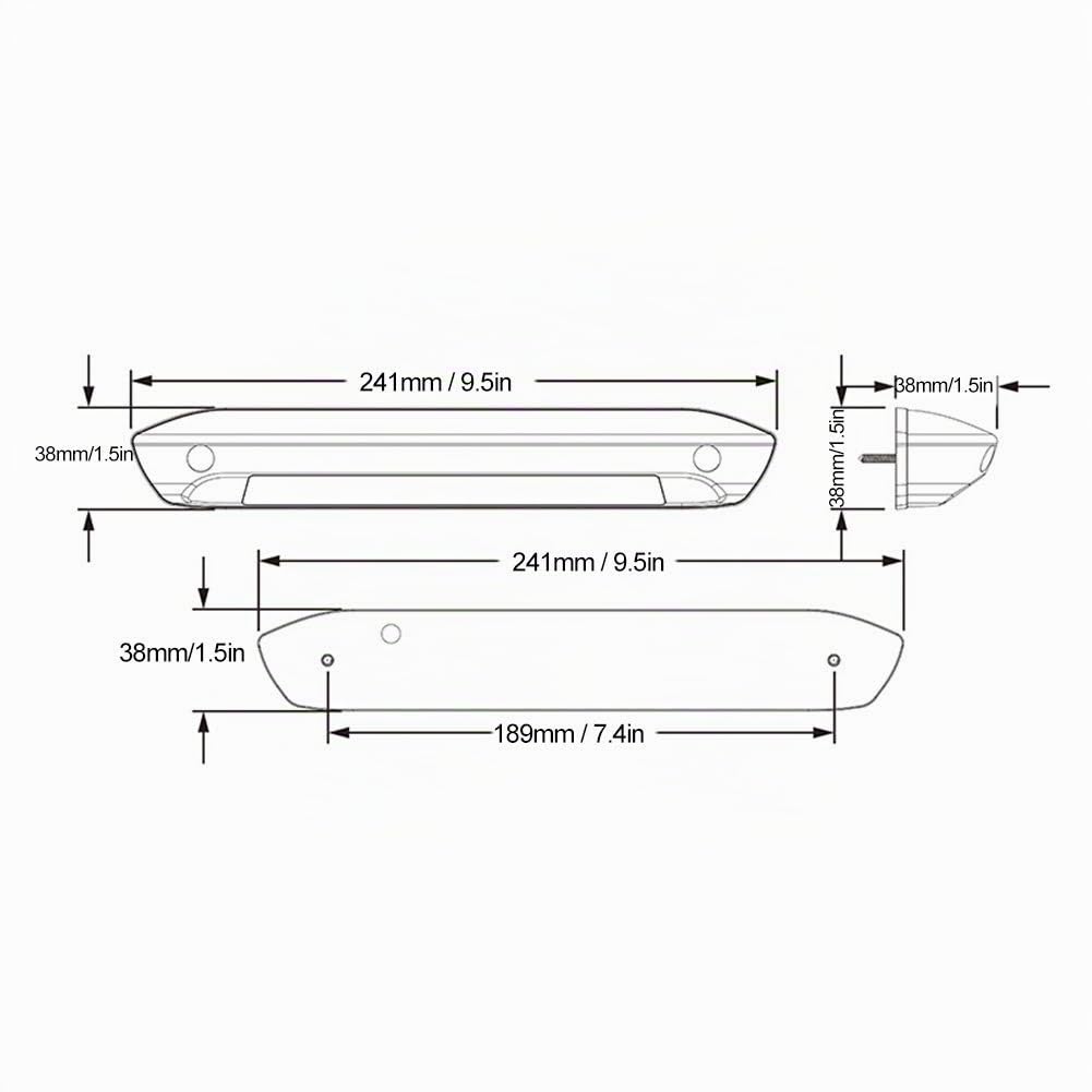 Luce Esterna Per Luce Esterna Per Adatto Per Professional Replacement 12v/24v Rv Led Light Universal 8w Waterproof Awning Porch Lamp Bar Motorhome Outdoor Lighting