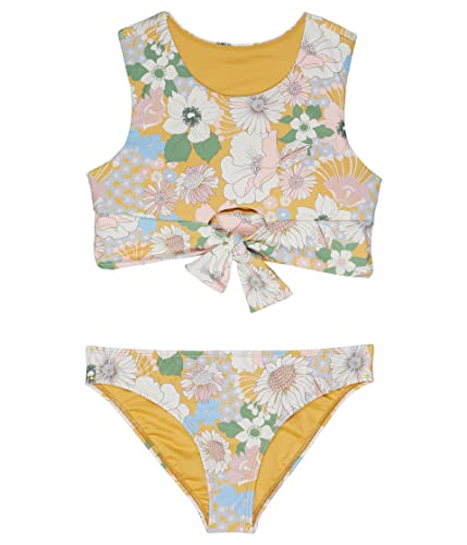 O'NEILL Girl's Twiggy Banded Tie Front High Neck Set (Little Kids/Big Kids)