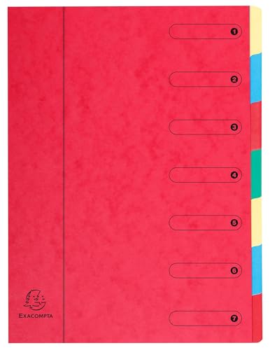 Trieur HARMONIKA Exacompta 7 onglets pour retrouver rapidement tous vos dossiers A4