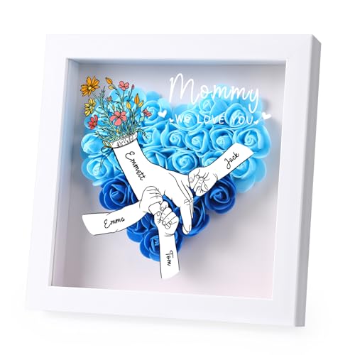 Dacomfy Rahmenbox personalisierte Blumenschachtel für Mama