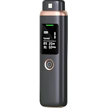 Bad Breath Tester, Portable Oral Odor Detector with MEMS Sensor, Pop-Up Hygienic Probe, 4-Level Breath Odor Check, USB-C Rechargeable Breath Tester for Daily Oral Care, Black