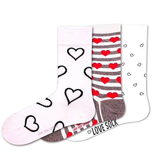 3 Pair Colorful Funky Patterned Women's Crew Dress Socks