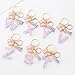 Butterfly Letter Keychain Tassel Design Vibrant Durable Lightweight Gift, Women Girl Initial Fashion Cute (Pink,K)